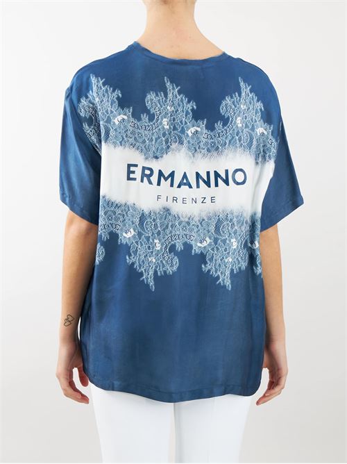 Blusa con stampa Ermanno by Ermanno Scervino ERMANNO BY ERMANNO SCERVINO | Blusa | D44EL025EB7MF883